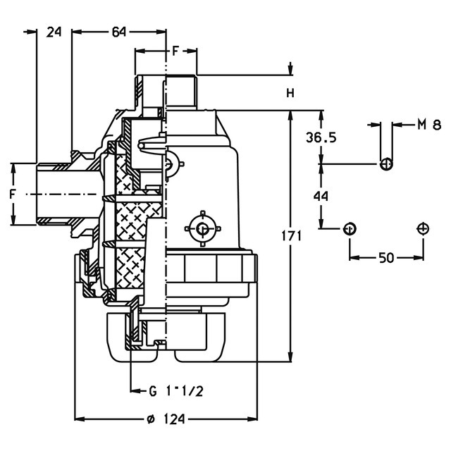 Filtre Aspiration Vanne 120 L/1' 32 Mesch F.c. référence fournisseur 30541020